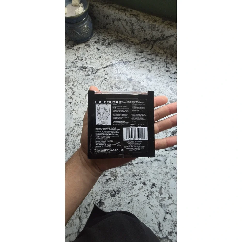 L.A. Colors Shape It Up Sculpt & Contour Palette 4 Colors CFP638 Neutral 0.49oz